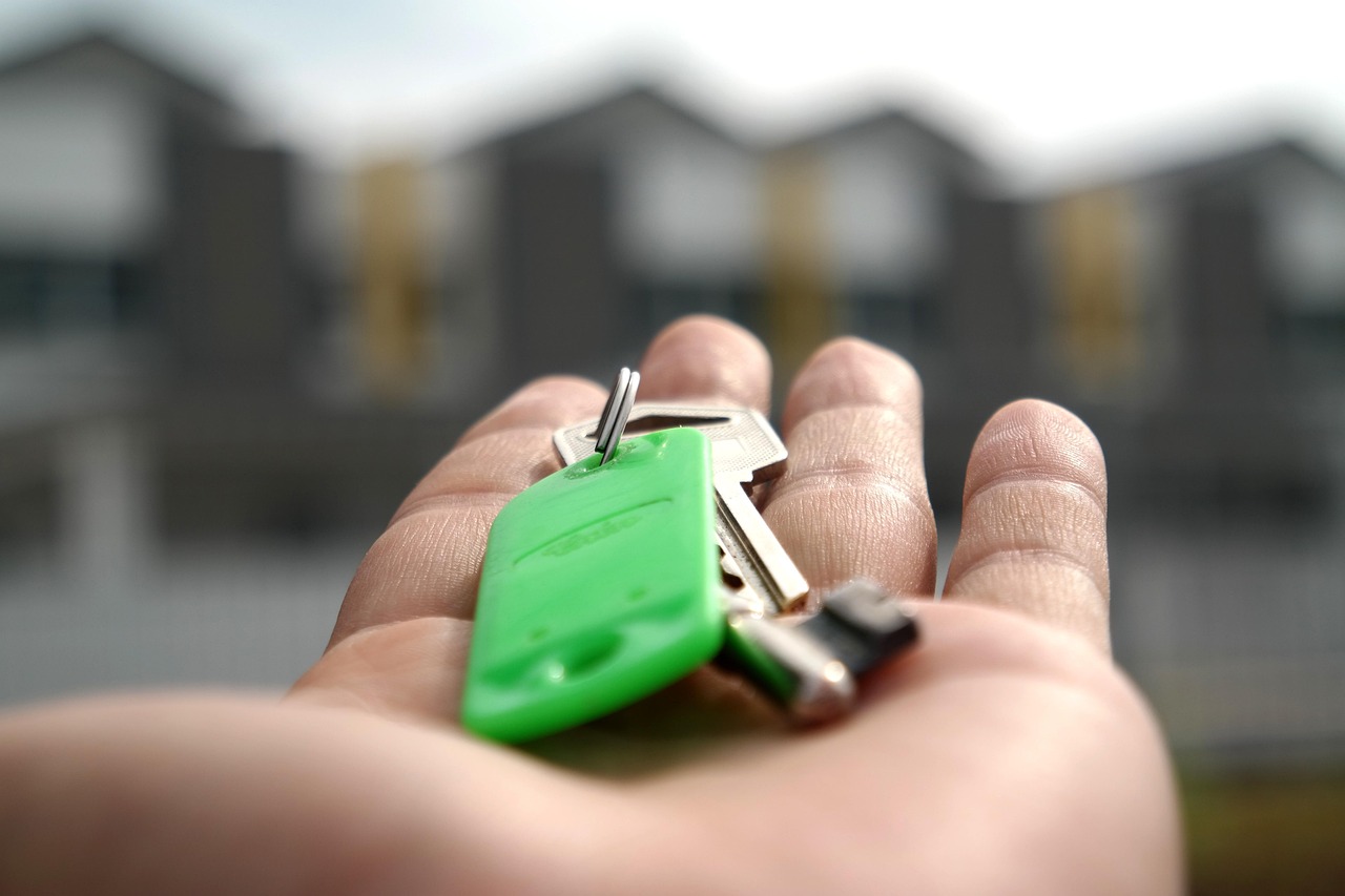 New home keys for first-time buyer